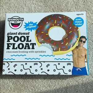 Giant Chocolate Doughnut Pool Float